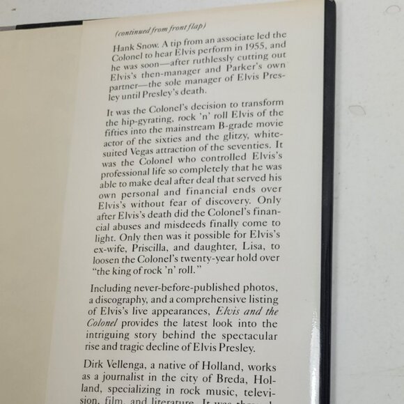Elvis And The Colonel Hardcover -RARE BOOK - Picture 13 of 14